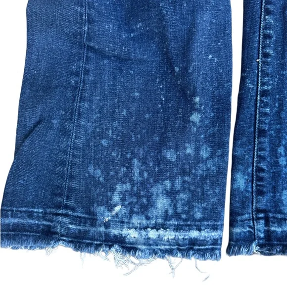 AEO High Rise Super Stretch & Flare Splattered Distressed Jeans - Picture 14 of 14